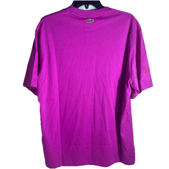 Lacoste Mens Large Pink Tee Shirts MSRP $70 - Picture 3 of 9